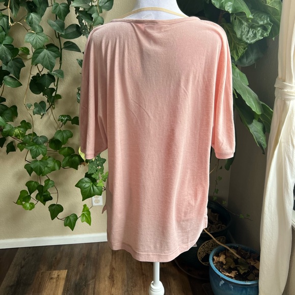 AUGUST INK Pink Choose Happy Loose Fit T Shirt | M/L - Picture 5 of 9